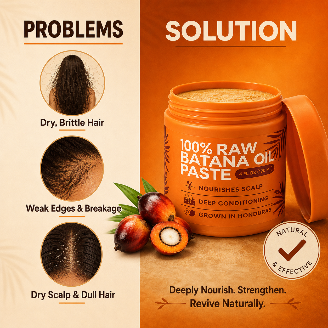Raw Batana Oil Honduras 100% Pure