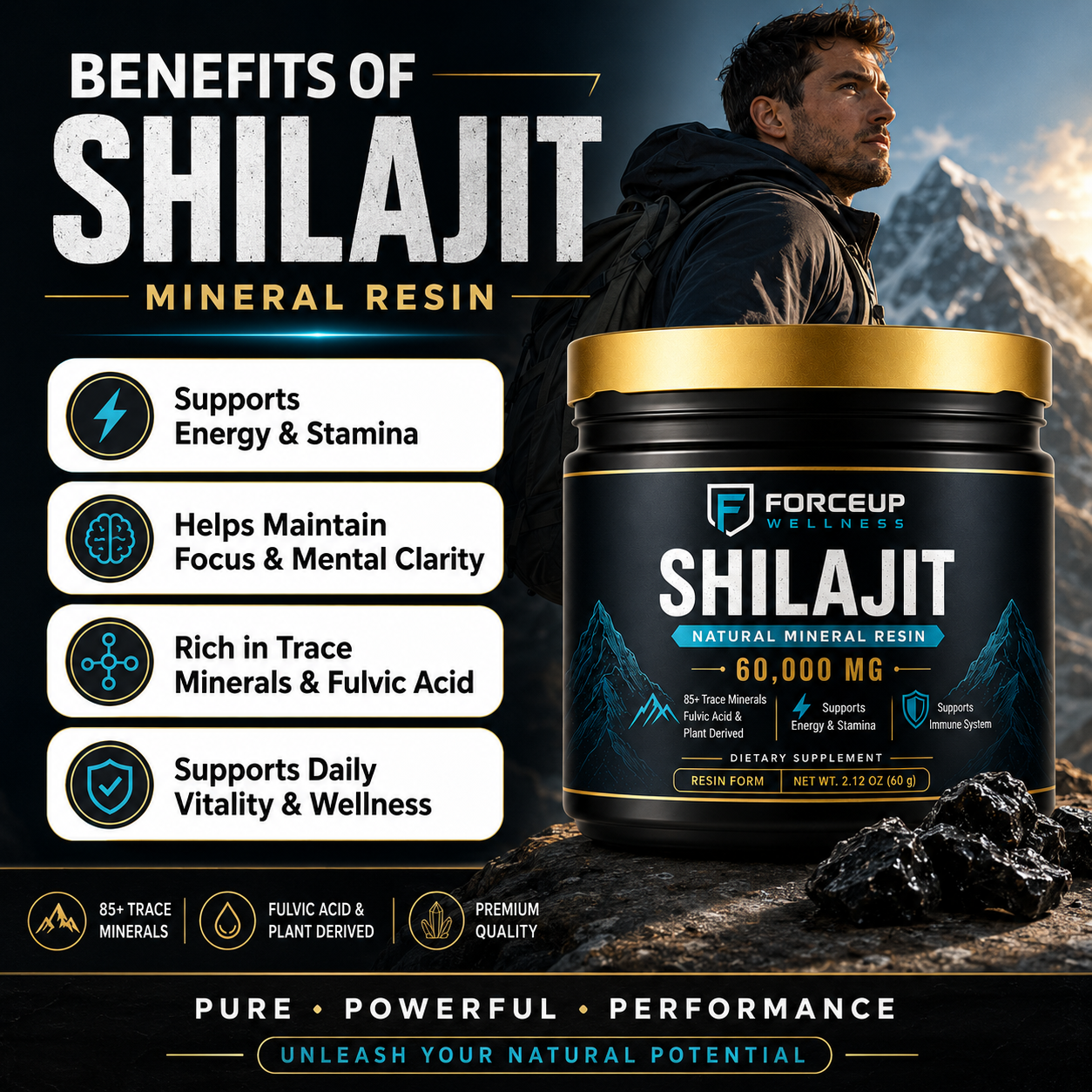 Himalayan Shilajit — Purified Mineral Resin