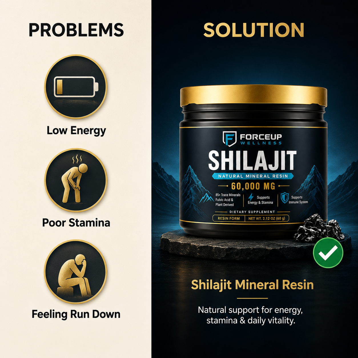 Himalayan Shilajit — Purified Mineral Resin