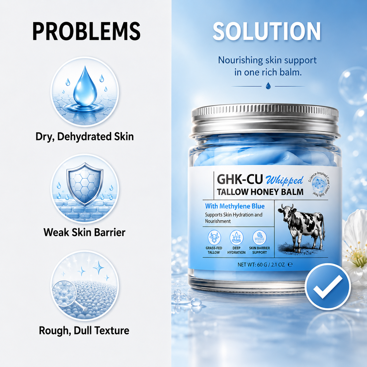 Copper Glow — GHK-Cu Whipped Tallow Balm