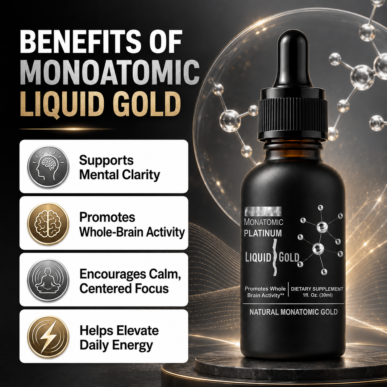Liquid Gold Platinum — Monoatomic Mineral Drops